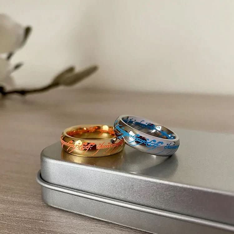 Astra Rune Ring Glowing Engraved Jewellery For Happiness And Positivity
