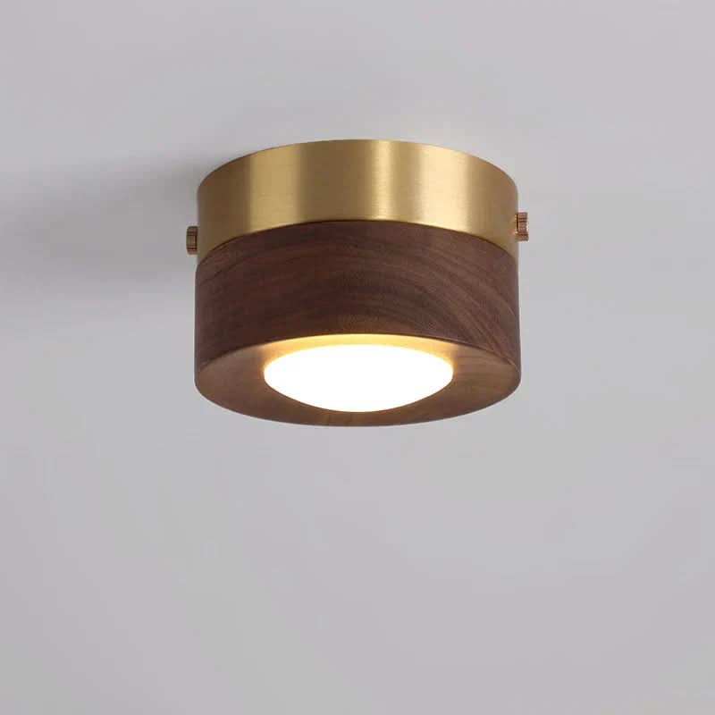 Stropní LED svítidlo ořech