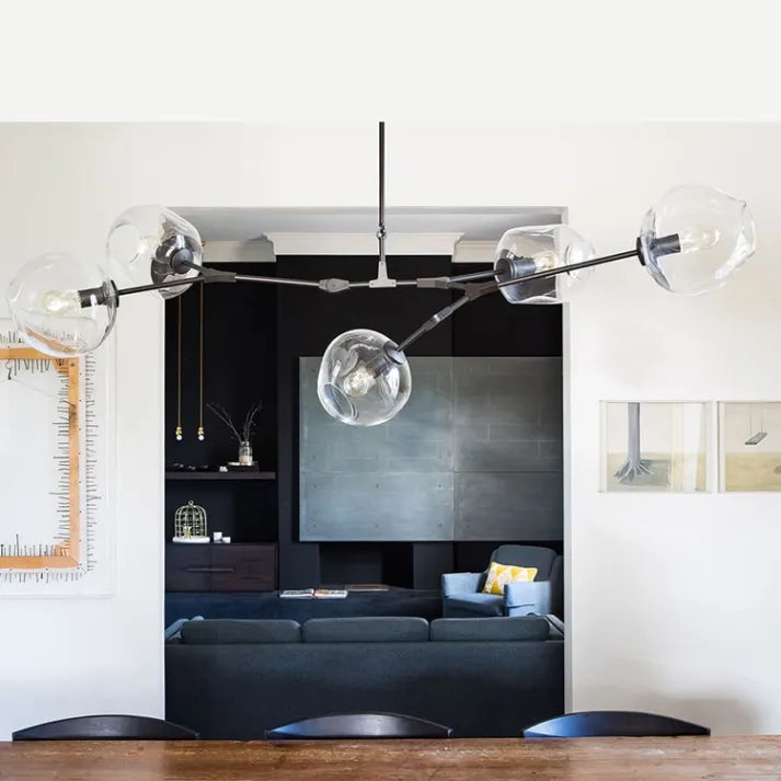 Lampada a sospensione BubbleLight Sputnik con bolle di vetro