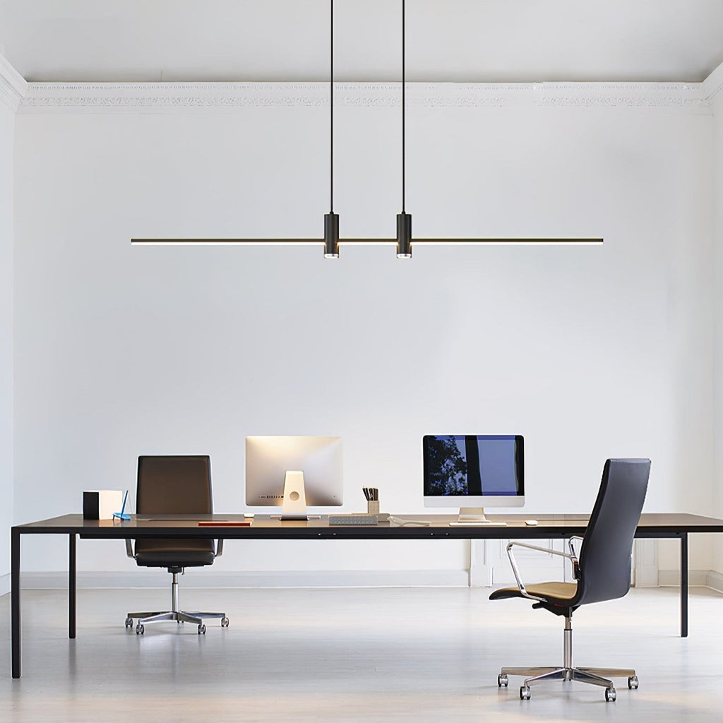 AeroLine Minimal Rectangular LED Pendant Lamp for Dining Tables