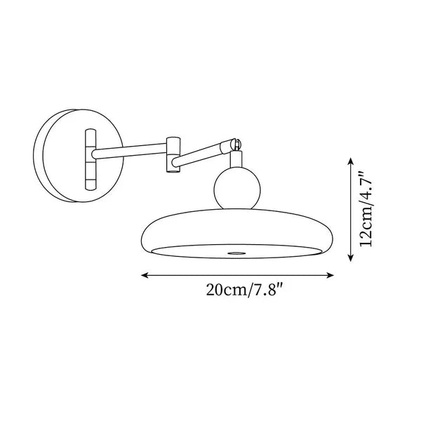 Serenity Ambient Schlafzimmer-Wandlampe für gemütliche, sanfte Abendbeleuchtung
