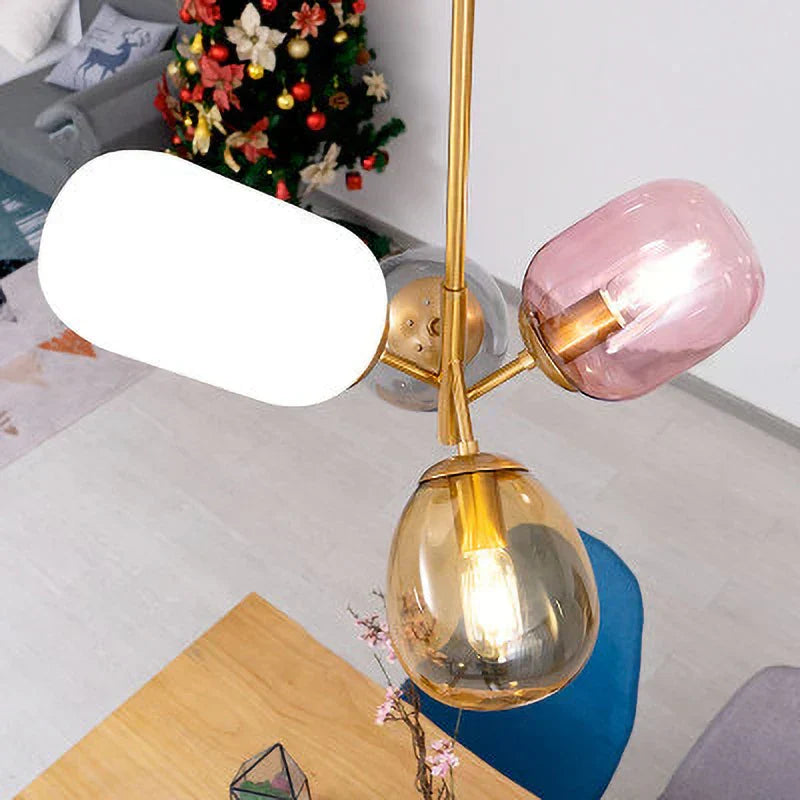 Skleněné závěsné svítidlo LumaNova Glass Ball pro obývací pokoje