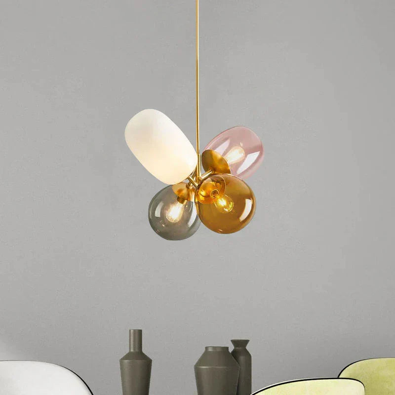 Skleněné závěsné svítidlo LumaNova Glass Ball pro obývací pokoje