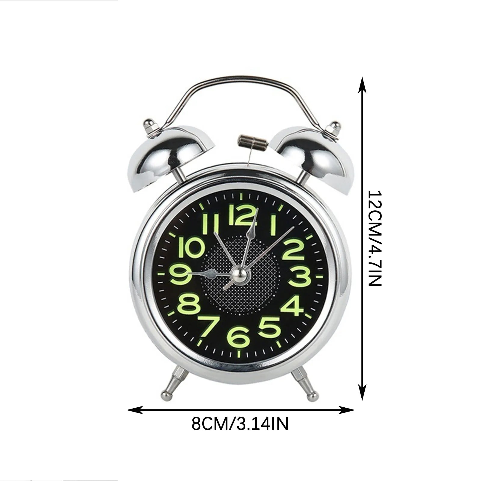 Budík ThunderBell Extra Loud Retro s dvojitým zvonkem pro těžké spáče