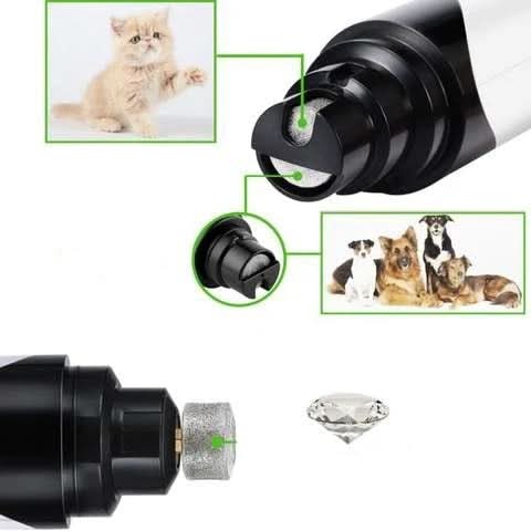 PawEase Lite Quiet Electric Nail Grinder for Dogs and Cats