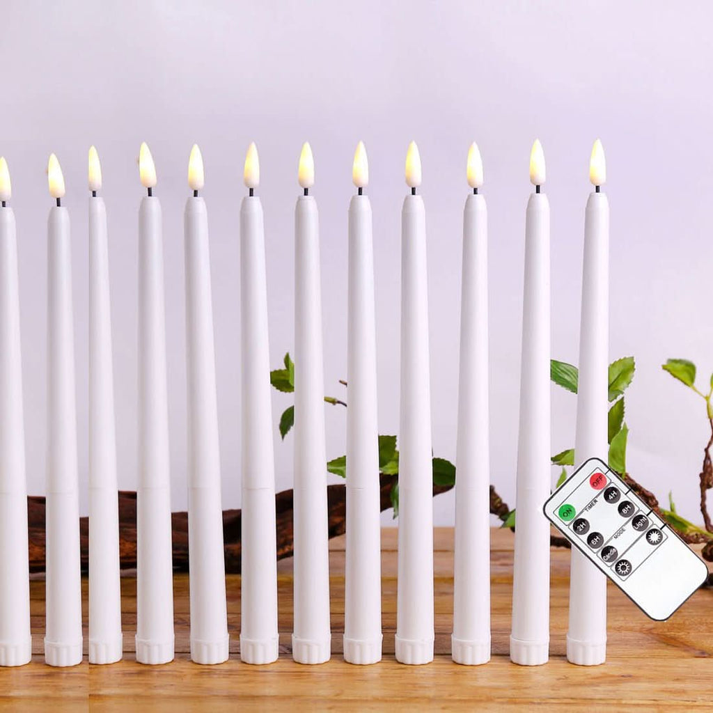 AstraGlow Stehende LED-Spitzkerzen für stilvolle flammenlose Dekoration