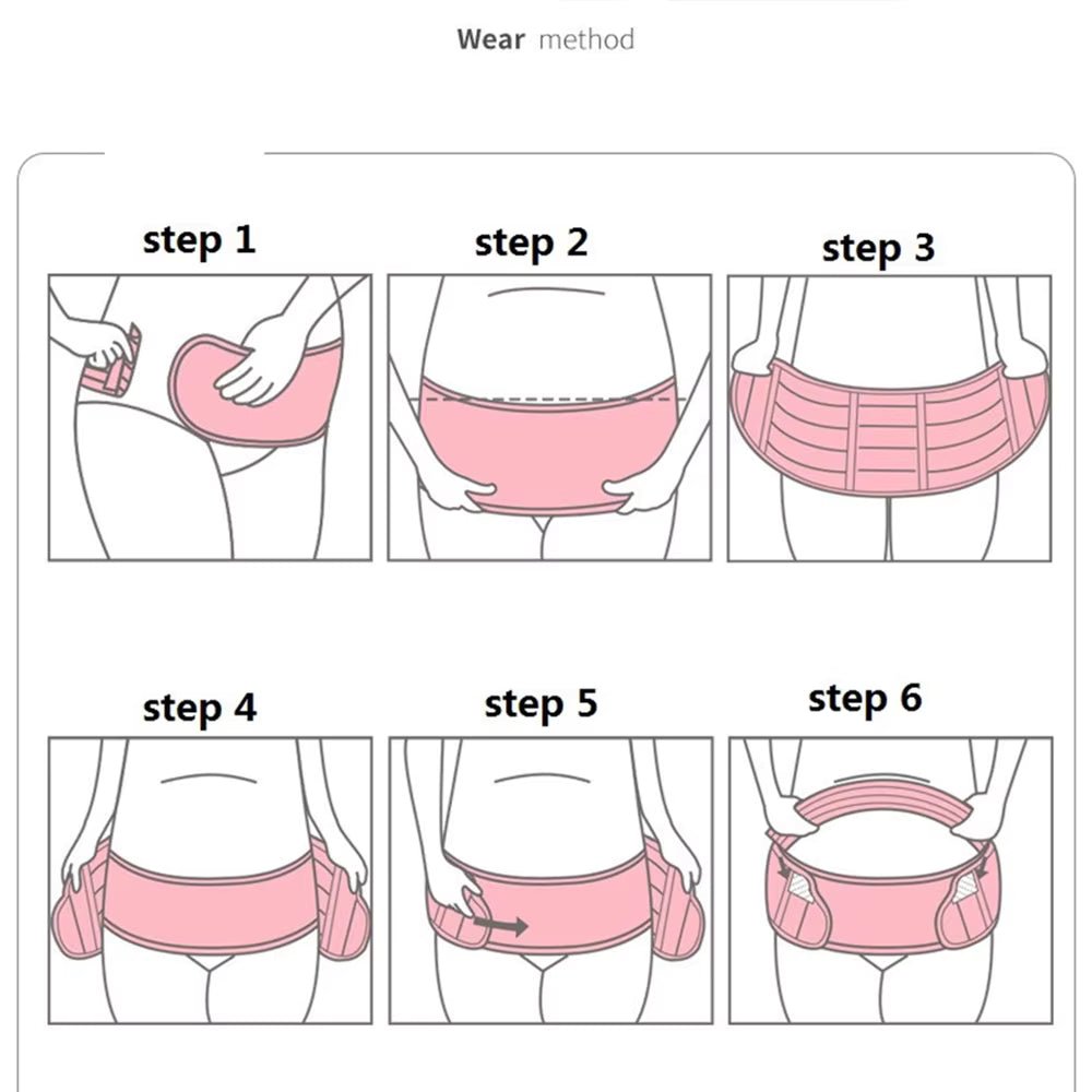 BloomEase 3-In-1 Pregnancy Belt For Comfort And Stability, Adjustable And Breathable