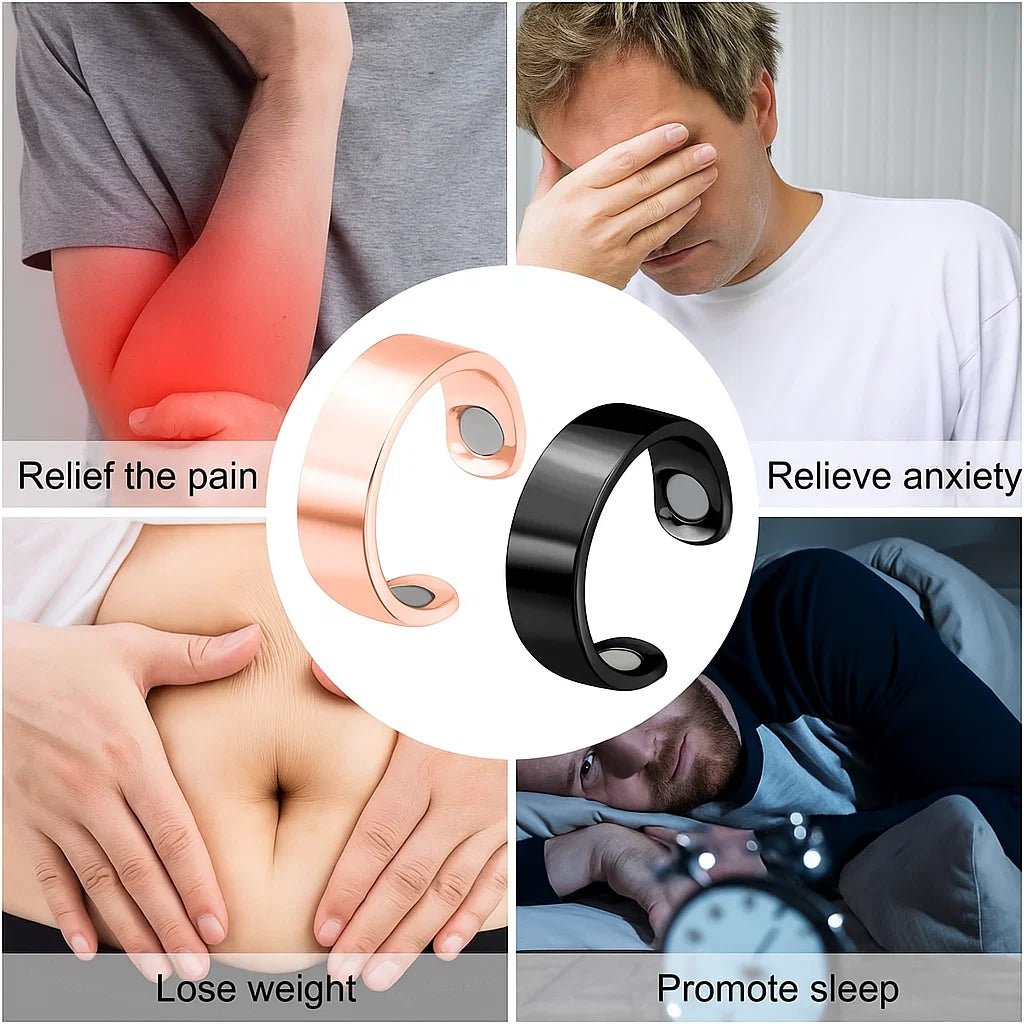 LumaRing Magnetic Therapy Ring For Lymphatic Drainage, Circulation And Wellness