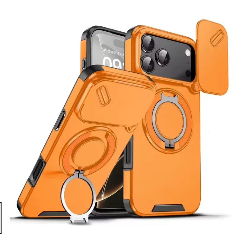 Virex Shield Wytrzymałe Etui Antywstrząsowe z Magnetycznym Uchwytiem Pierścieniowym do iPhone 17