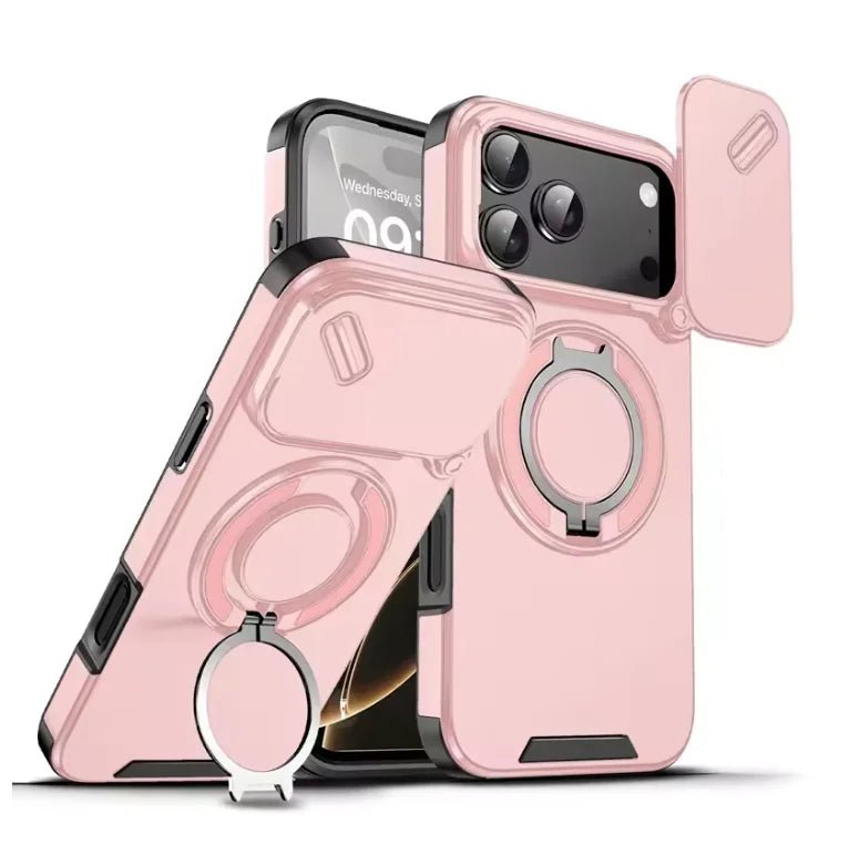 Virex Shield Wytrzymałe Etui Antywstrząsowe z Magnetycznym Uchwytiem Pierścieniowym do iPhone 17
