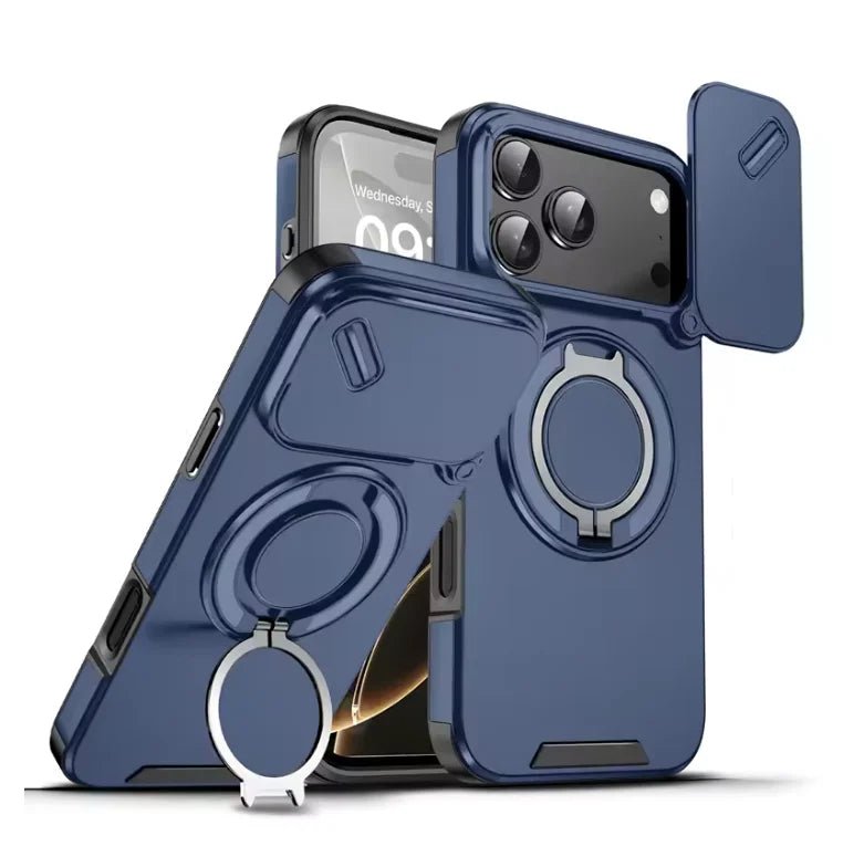 Virex Shield Wytrzymałe Etui Antywstrząsowe z Magnetycznym Uchwytiem Pierścieniowym do iPhone 17