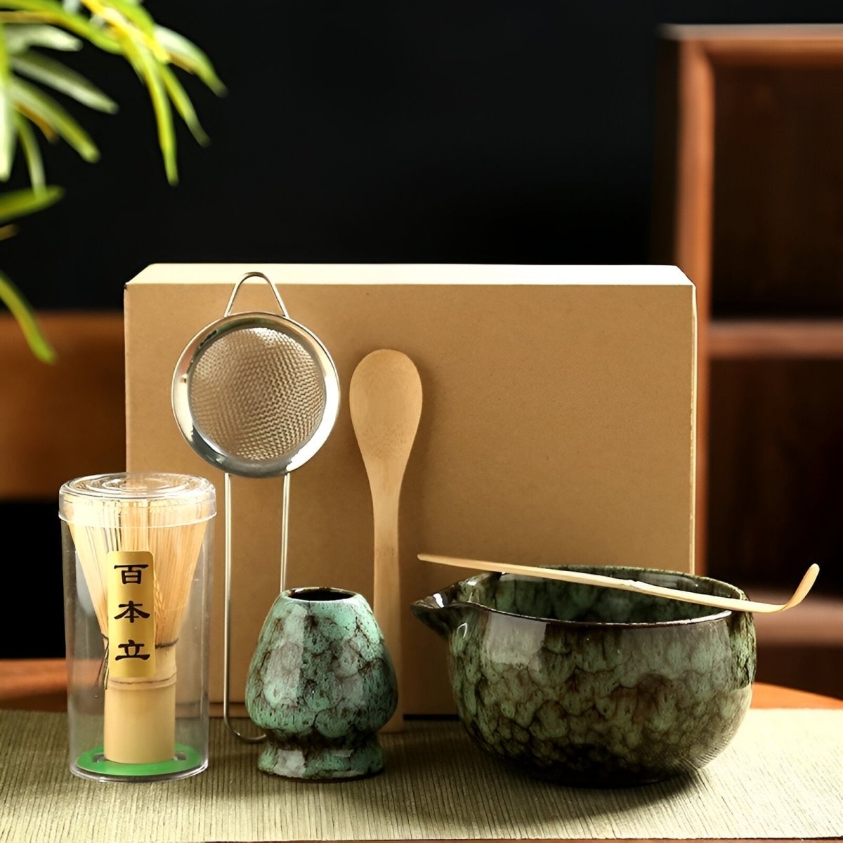 Ethos Matcha Authentisches sechsteiliges Teeset für traditionelle Zubereitung