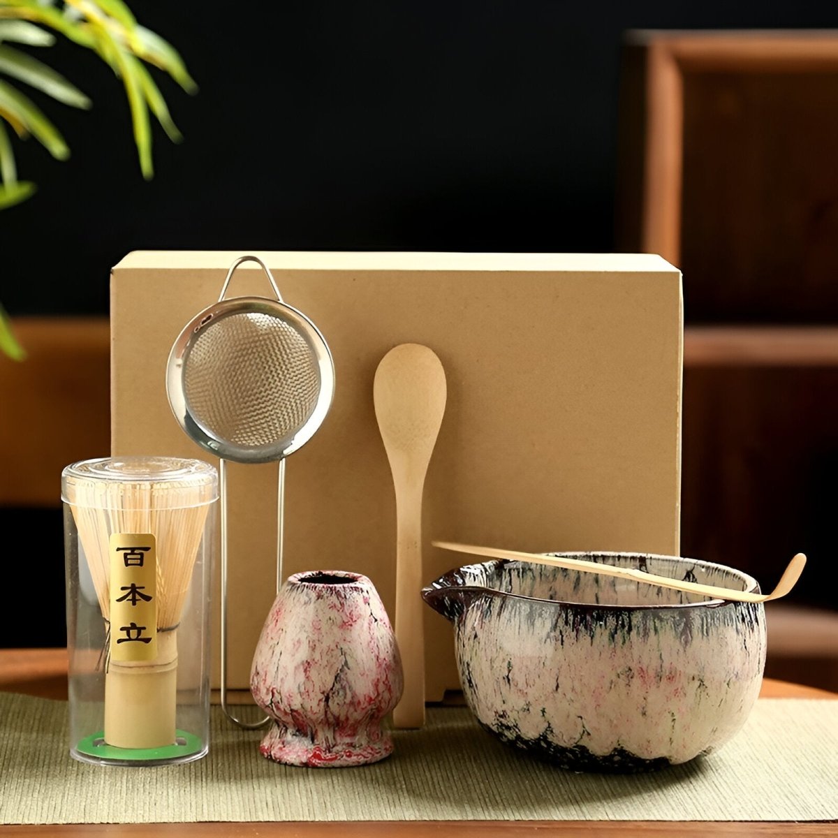 Ethos Matcha Authentisches sechsteiliges Teeset für traditionelle Zubereitung