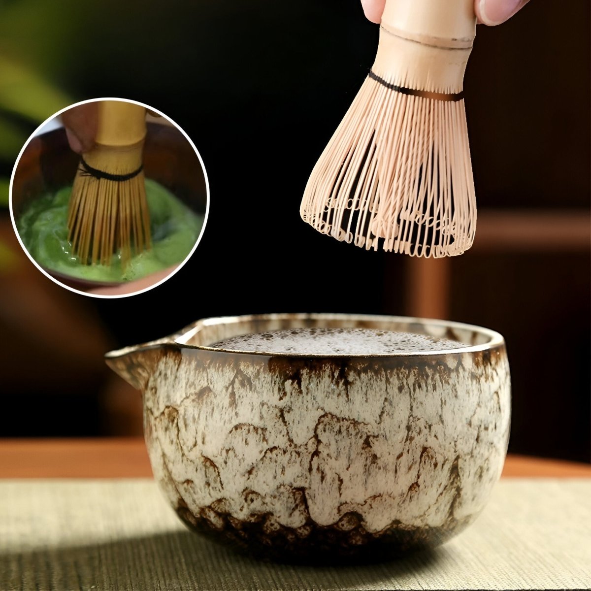 Ethos Matcha Authentisches sechsteiliges Teeset für traditionelle Zubereitung