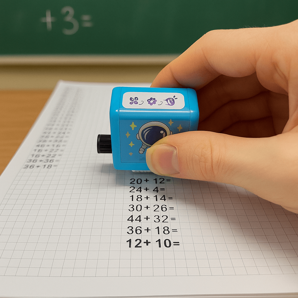 Rouleau d'Exercices Mathématiques Amusant NumberQuest pour Apprentissage Facile