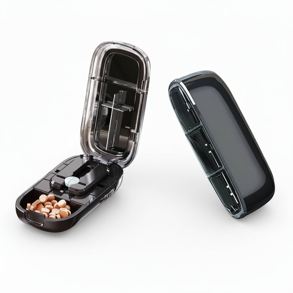 NovaGuard Safe Tablet Cutter With Hidden Storage Box