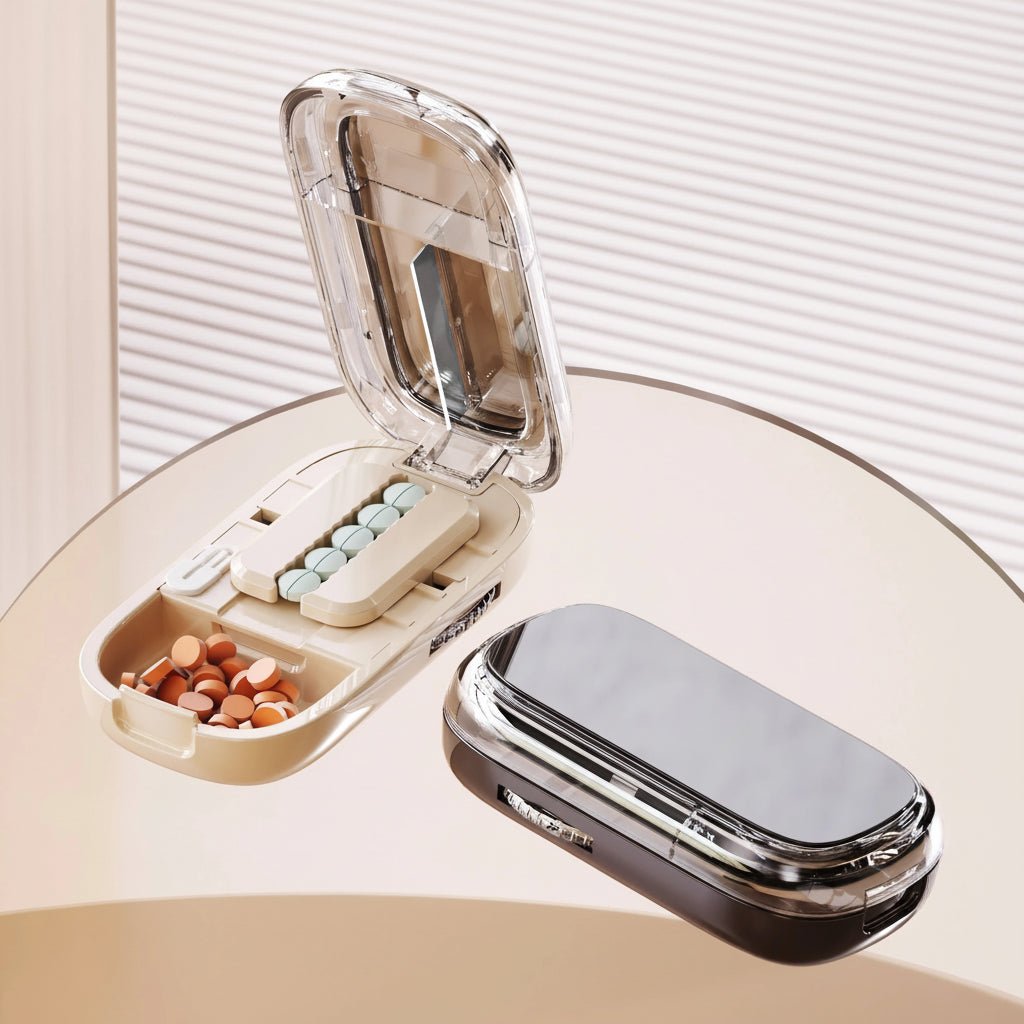 NovaGuard Safe Tablet Cutter With Hidden Storage Box