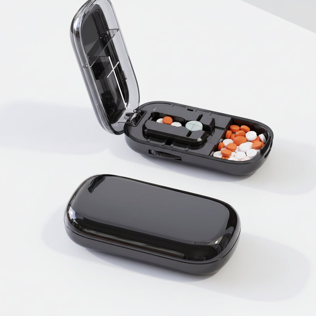 NovaGuard Safe Tablet Cutter With Hidden Storage Box