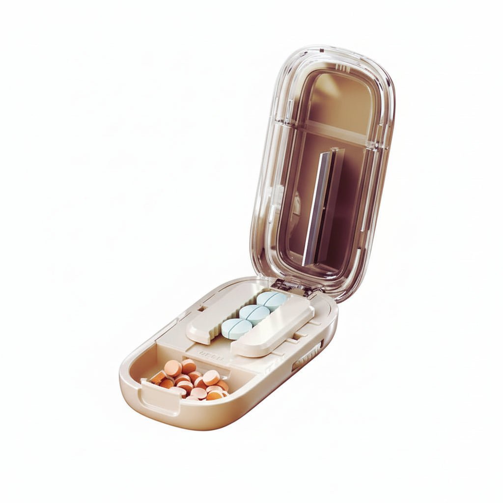 NovaGuard Safe Tablet Cutter With Hidden Storage Box