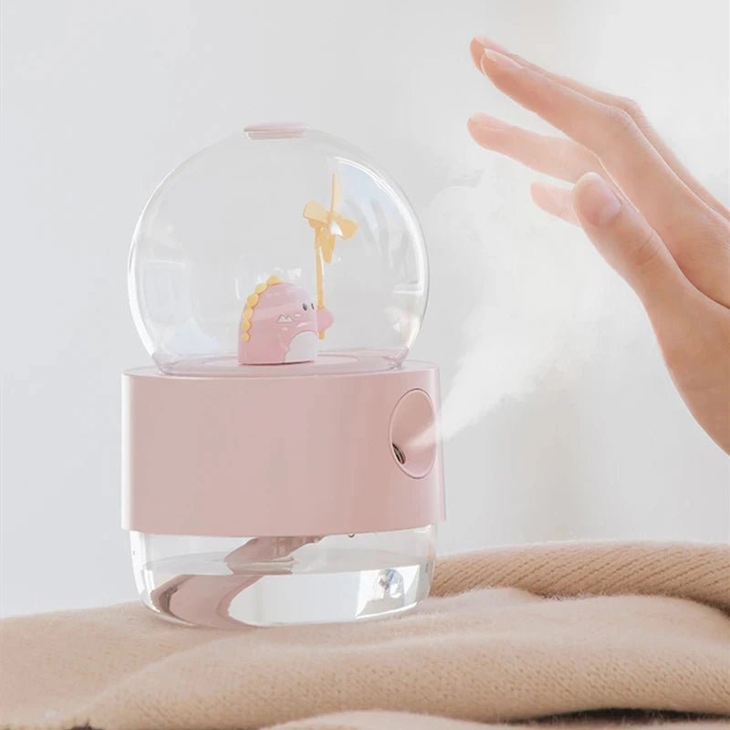 LumaMist Wireless Rechargeable Humidifier With Music Box And Night Lamp