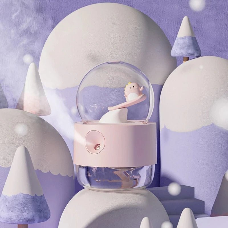 LumaMist Wireless Rechargeable Humidifier With Music Box And Night Lamp