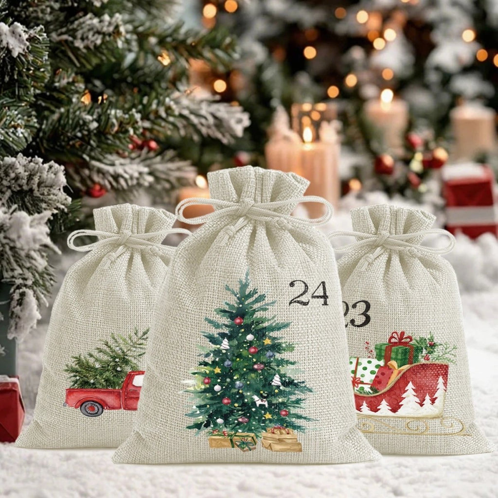 24 sacs de Noël HollyNest pour idées cadeaux festives à la maison