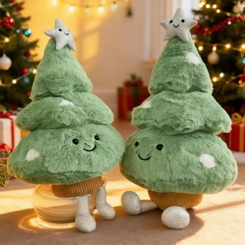 FrostyNest Plush Christmas Tree Figurine For Cozy Christmas Rooms
