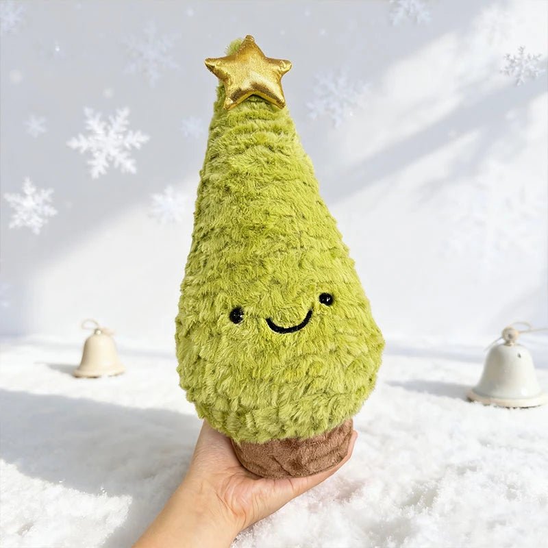 FrostyNest Plush Christmas Tree Figurine For Cozy Christmas Rooms