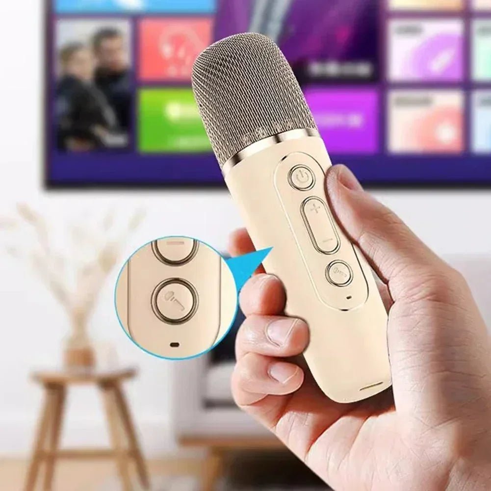 VocalNova Macchina Karaoke Portatile con Microfoni Wireless e Luce Cambia Colore