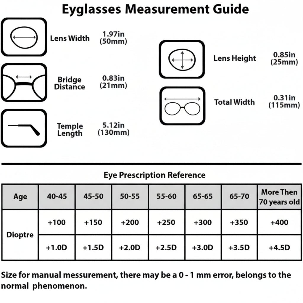IrisEase Compact Foldable Reading Glasses for On the Go