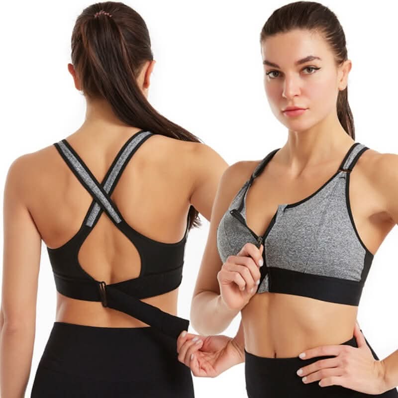 NovaFlex sportovní podprsenka s předním zipem a vysokou podporou