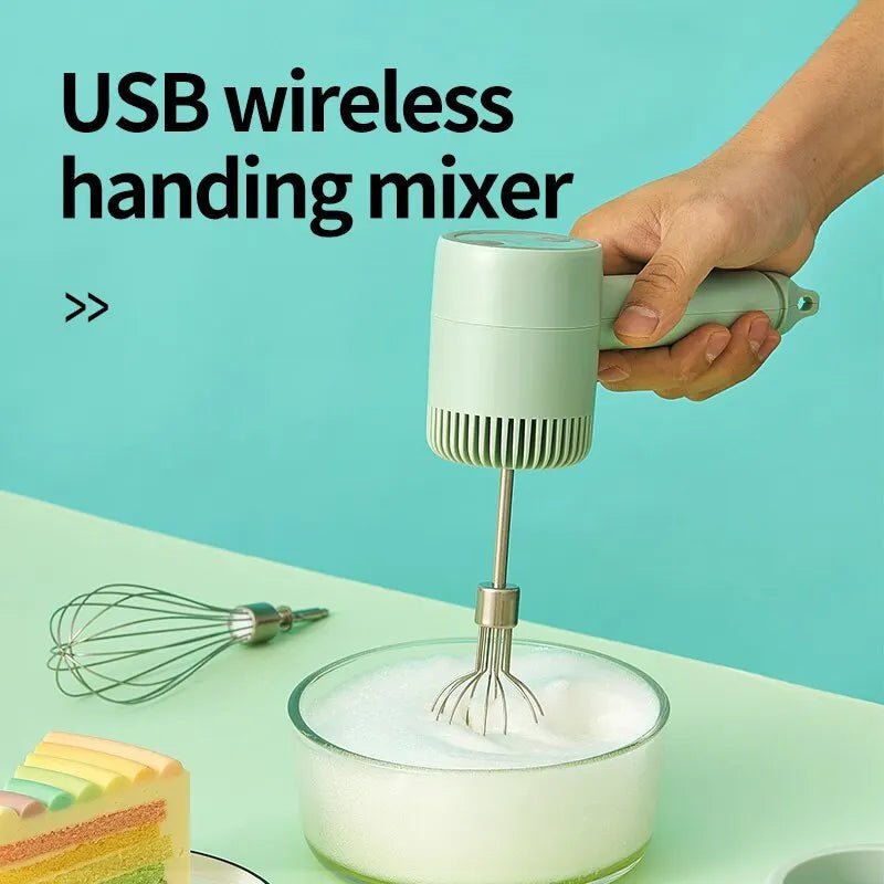 AeroMix Wireless Mini Hand Mixer For Easy Everyday Baking