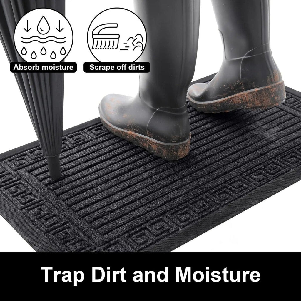 MudGuard Pro Non Slip Rubber Door Mat For Maximum Dirt Absorption