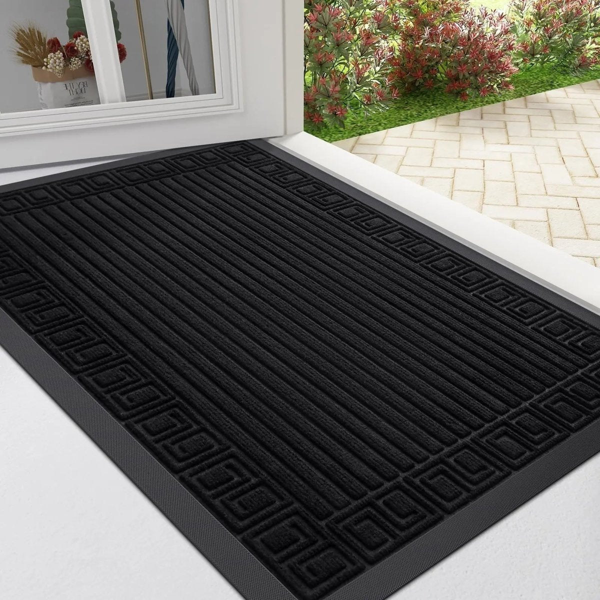 MudGuard Pro Non Slip Rubber Door Mat For Maximum Dirt Absorption