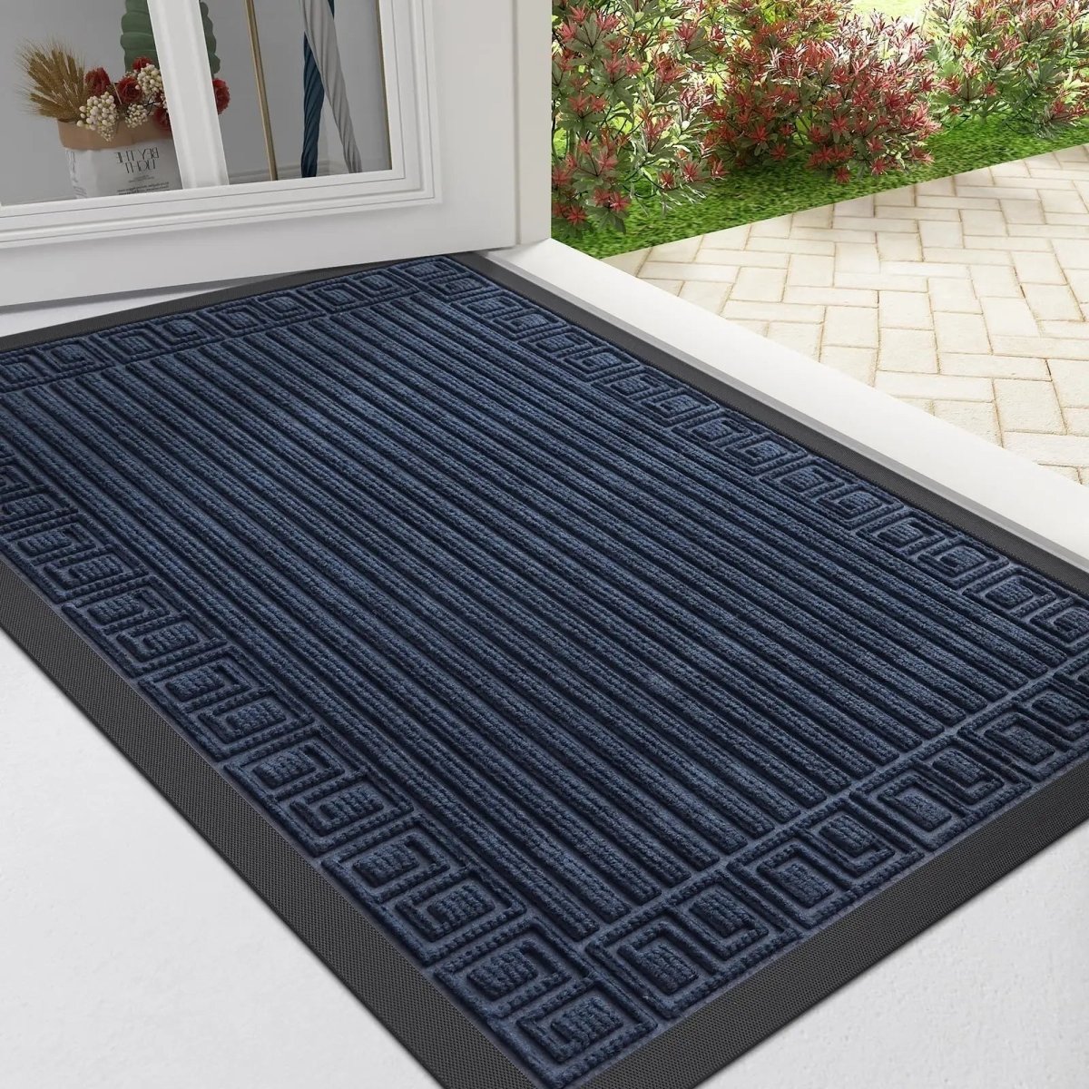 MudGuard Pro Non Slip Rubber Door Mat For Maximum Dirt Absorption