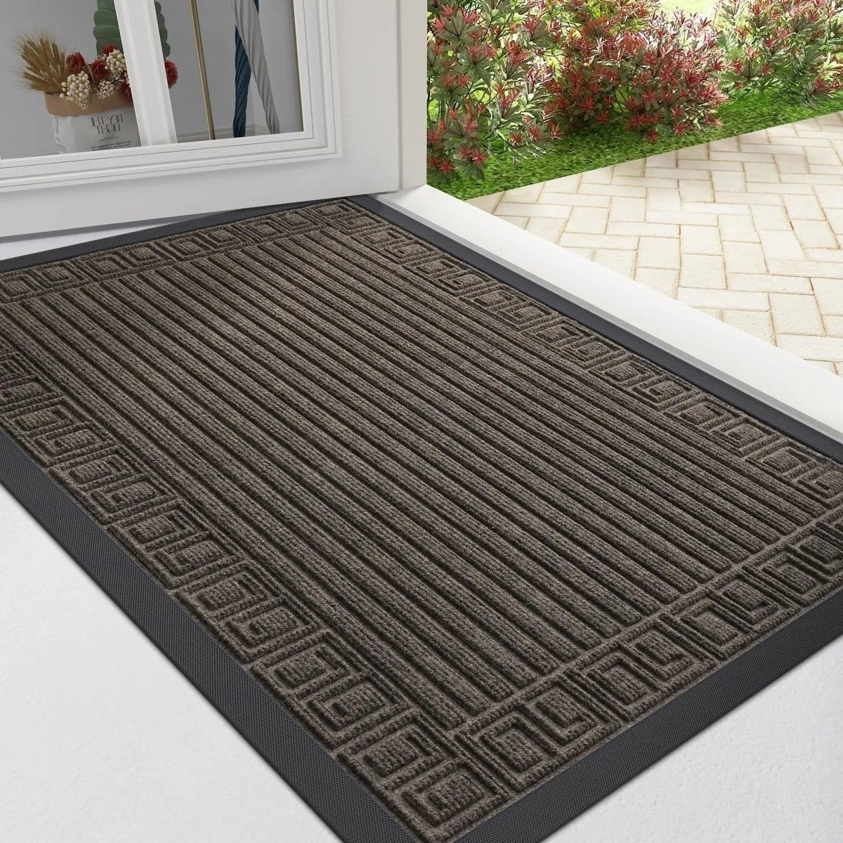 MudGuard Pro Non Slip Rubber Door Mat For Maximum Dirt Absorption