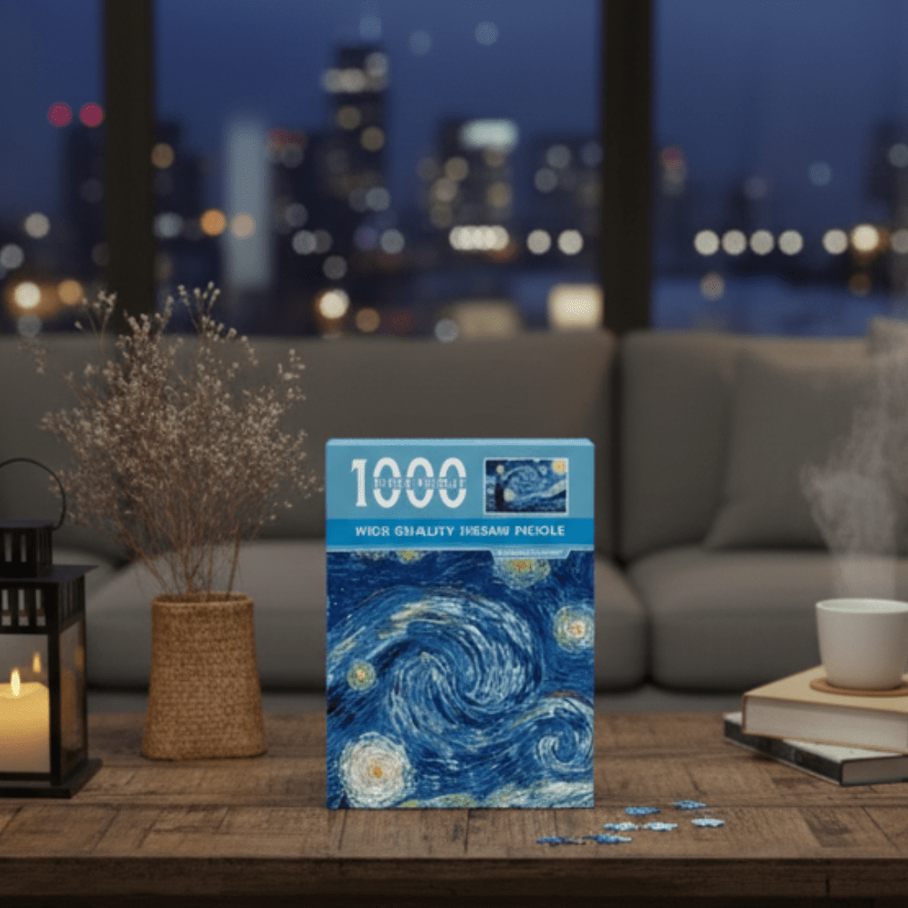 Asteria Puzzle 1000 Parça Van Gogh Sanatı Temalı Kompakt Puzzle