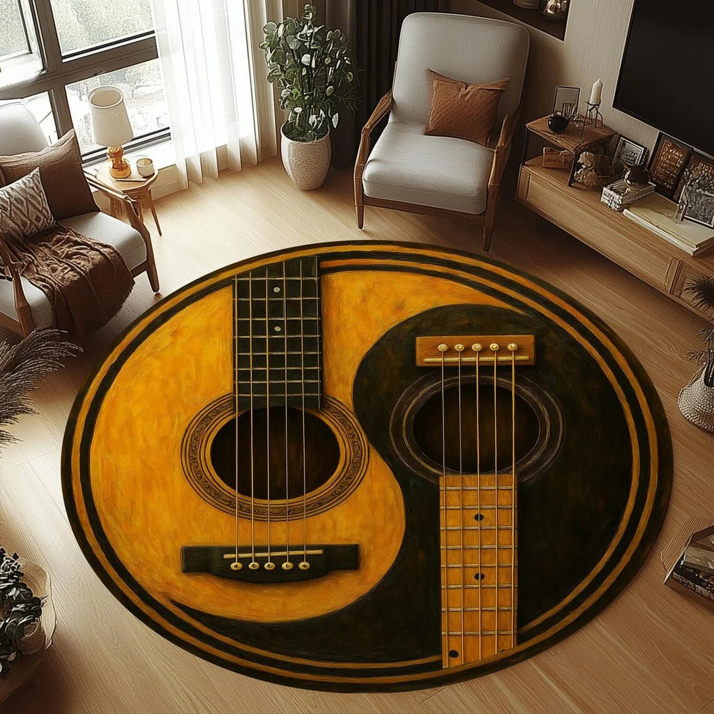 CozyNest Flannel Guitar Tæppe Med Skridsikker Bagside, Maskinvaskbart Til Børneværelset