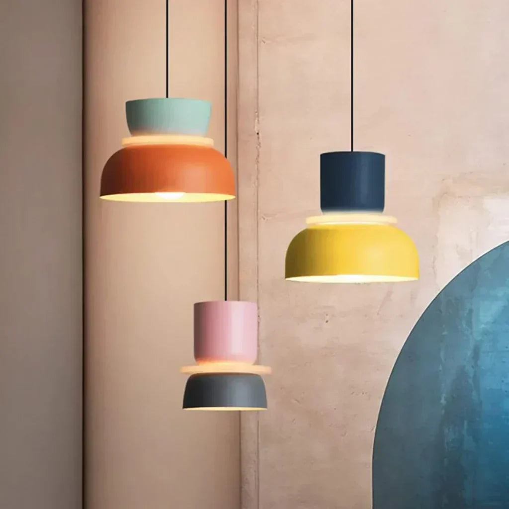 Nyra Acrylic Pendant Light With Multicolor Ball Shade, E27 Fitting, Three Modes
