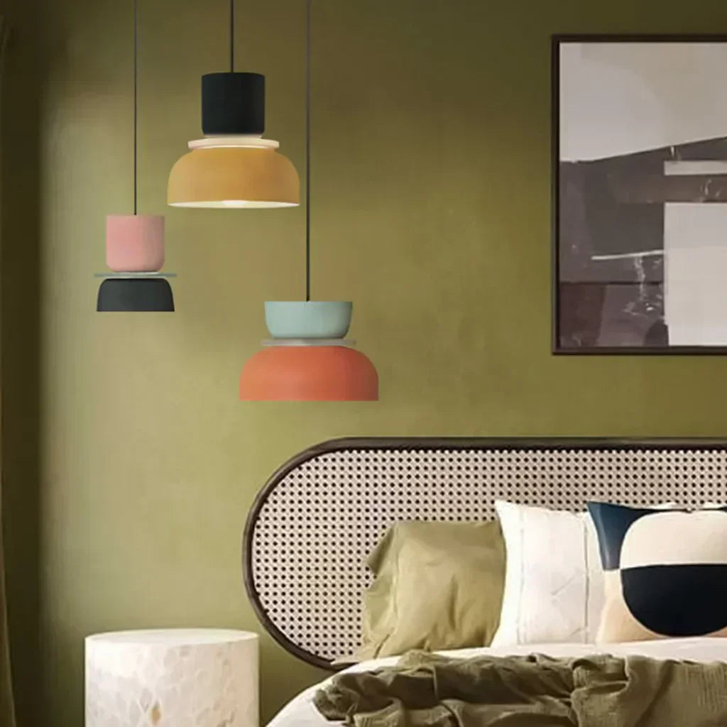 Nyra Acrylic Pendant Light With Multicolor Ball Shade, E27 Fitting, Three Modes