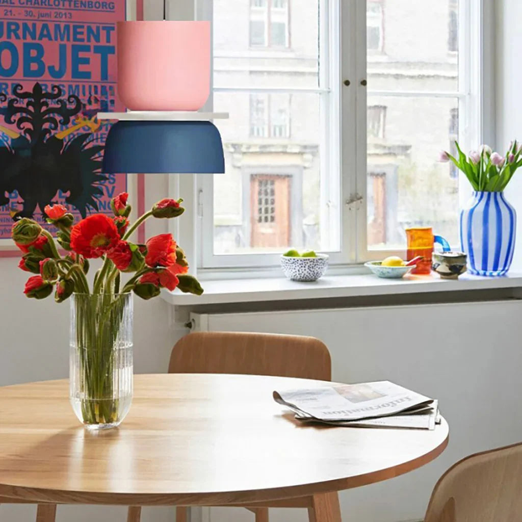 Nyra Acrylic Pendant Light With Multicolor Ball Shade, E27 Fitting, Three Modes
