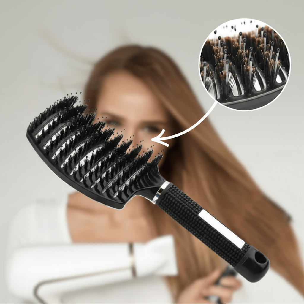 Mystic Glide Hairbrush Painless Detangler For Shine And Healthy Hair