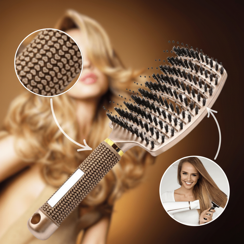 Mystic Glide Hairbrush Painless Detangler For Shine And Healthy Hair