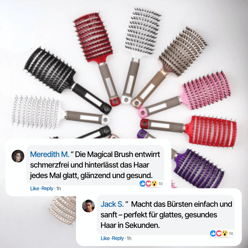 Mystic Glide Hairbrush Painless Detangler For Shine And Healthy Hair