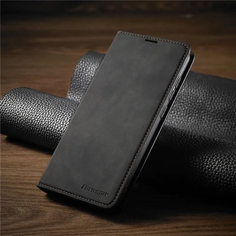 Magnetic Leather iPhone Case With Elegant Closure For Optimal Protection