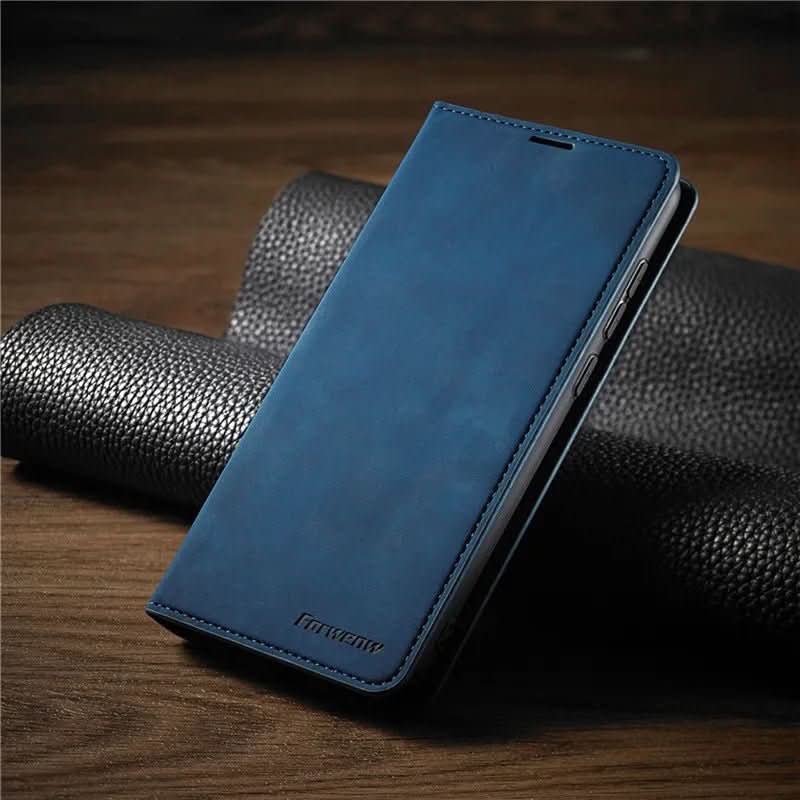 Magnetic Leather iPhone Case With Elegant Closure For Optimal Protection