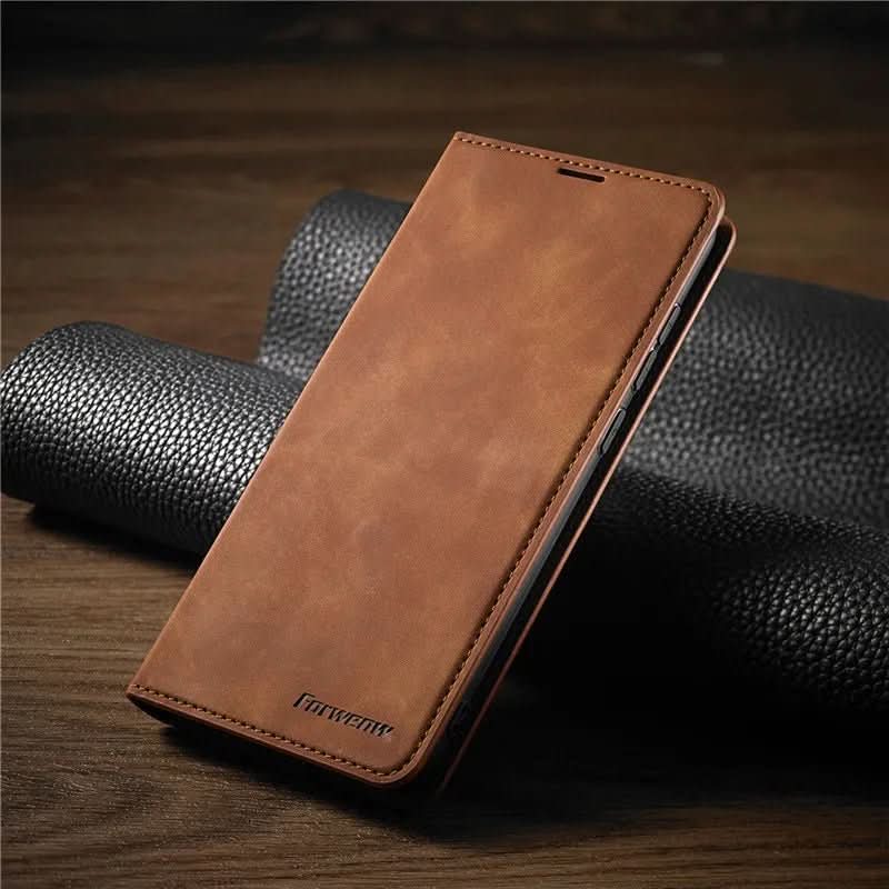 Magnetic Leather iPhone Case With Elegant Closure For Optimal Protection