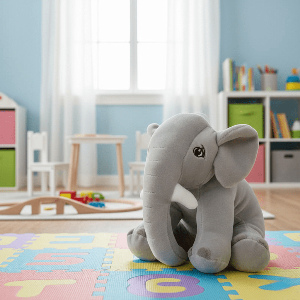 SnugMirth Plush Elephant Cuddle Buddy For Babies Worldwide