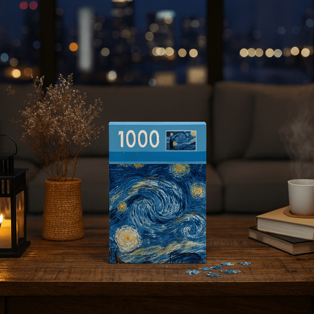 Asteria Puzzle 1000 Parça Van Gogh Sanatı Temalı Kompakt Puzzle