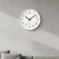 TranquilTime 12-Inch Silent Non-Ticking Wall Clock For Modern Decor